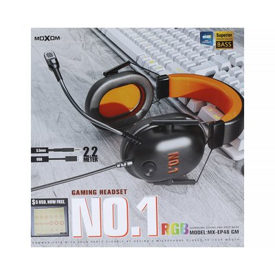 Ігрові навушники MX-EP48 GM чорні /3M/ 00082494 фото