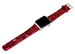Ремінець Apple Watch Diamonds 38 mm/40 mm (red) 00024468 фото