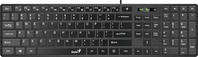 Дротова клавіатура GENIUS SlimStar 126 (чорна) /6M/ 00084997 фото