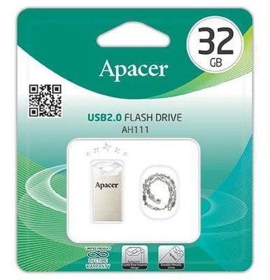 USB 2.0 Apacer AH111 32Gb crystal /6M/ 00064350 фото