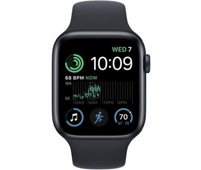 Apple Watch SE 2 GPS 44mm Midnight Aluminium Case with Midnight Sport Band awse244md фото