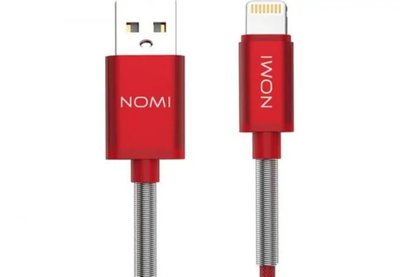 Кабель Nomi DCPQ 10i USB lightning 1м червоний 00032427 фото