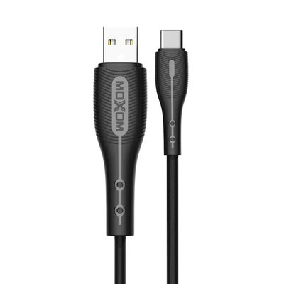 USB cable MOXOM Type-C 3A (MX-CB79) (чорний) 00056852 фото