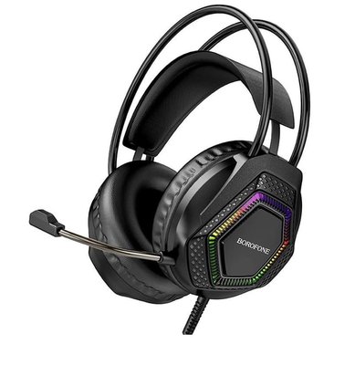 Навушники Borofone B0105 thunder gaming headphones with mic Black 00091455 фото