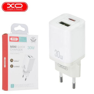 МЗП XO HN238A USB-C/USB-A PD&QC3.0 30W 3A White /6M/ 00065374 фото