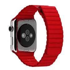 Ремінець Apple Watch Leather Loop 38/40/41 mm (red) 00029515 фото