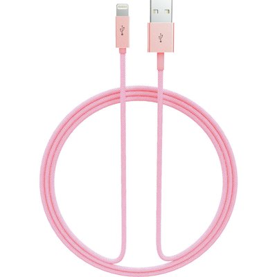 USB Avatti MFI Lightning 1m UML-011 pink /14D/ 00008801 фото