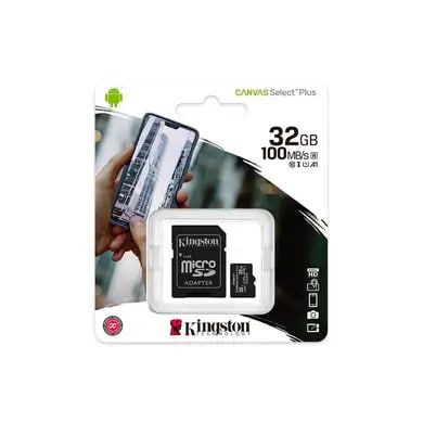 КП microSDHC (UHS-1) Kingston Canvas Select Plus 32Gb class 10 А1 (R-100MB/s) (adapter SD) /6M/ 00041622 фото