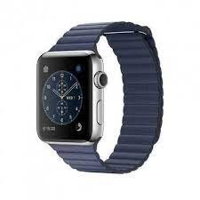 Ремінець Apple Watch Leather Loop 42/44/45/49 mm (blue) 00029520 фото