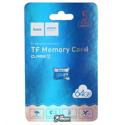 КП microSDHC HOCO 64Gb TF high speed Class 10 00052410 фото