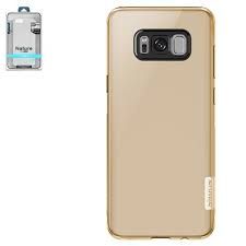 TPU чохол Nillkin Nature Series для Samsung G955 Galaxy S8 Plus (золотий/прозорий) 00023103 фото