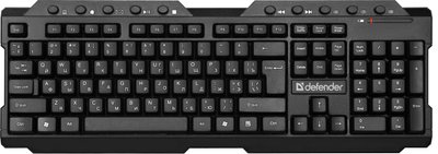 Бездротова клавіатура DEFENDER Element HB-195 (чорна) /6M/ 00078285 фото
