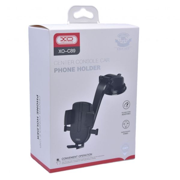 Автотримач XO C89 Car suction cup holder (black) 00072026 фото