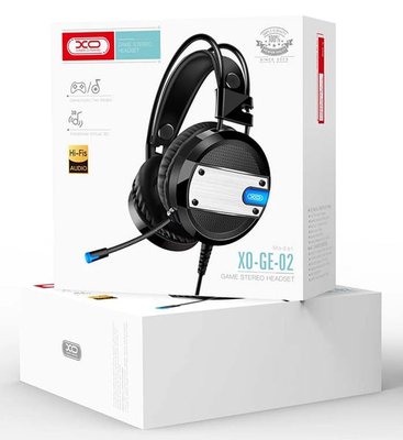 Ігрові навушники XO GE02 Big game earphone Black /3M/ 00056522 фото