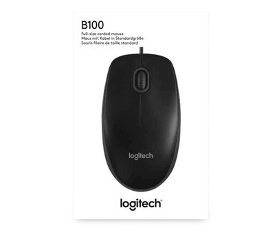 Комп'ютерна мишка дротова USB Logitech B100 Black Business /3M/ 00069632 фото