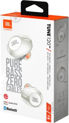 Навушники JBL T120TWS White (JBLT120TWSWHT) /1M/ 00032546 фото