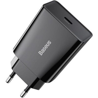 МЗП Baseus Speed Mini PD Charger 20W (1 Type-C) (black) /3M/ 00059457 фото
